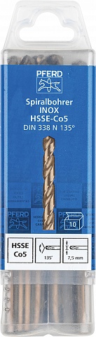 Сверло по металлу SPB DIN338 HSSE d 7,5, арт.25203573 